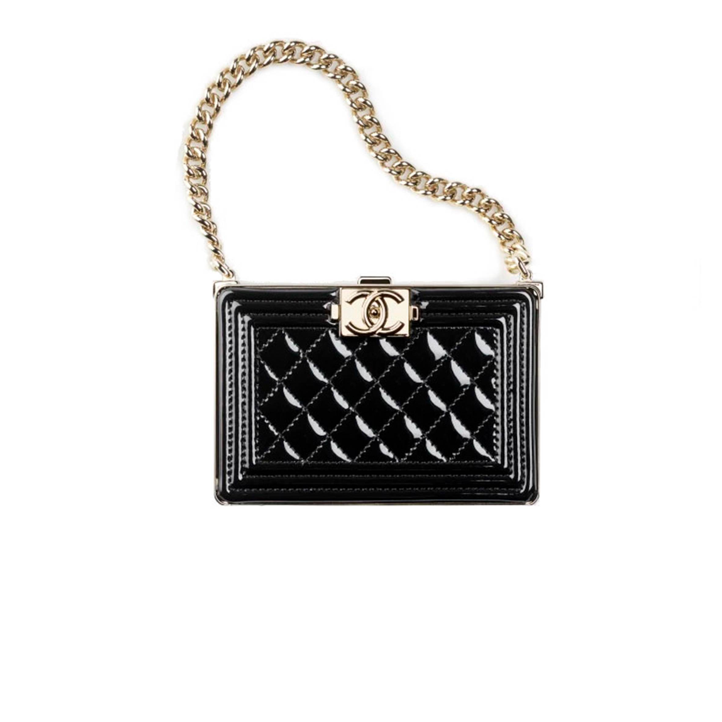 Ch*el mini bucket with chain gold hardware ap2859 b08447 10601 （11*9*8.8cm）